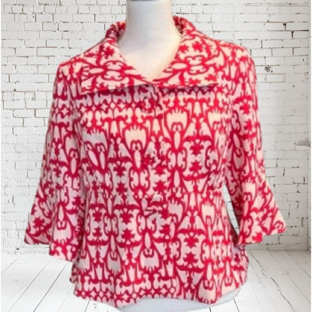 Kim Rogers Hot Pink Patterned jacket